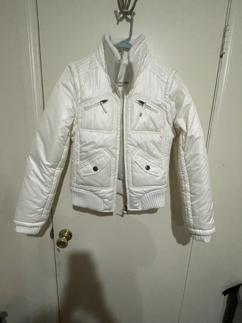 No Boundaries Women's White Jacket